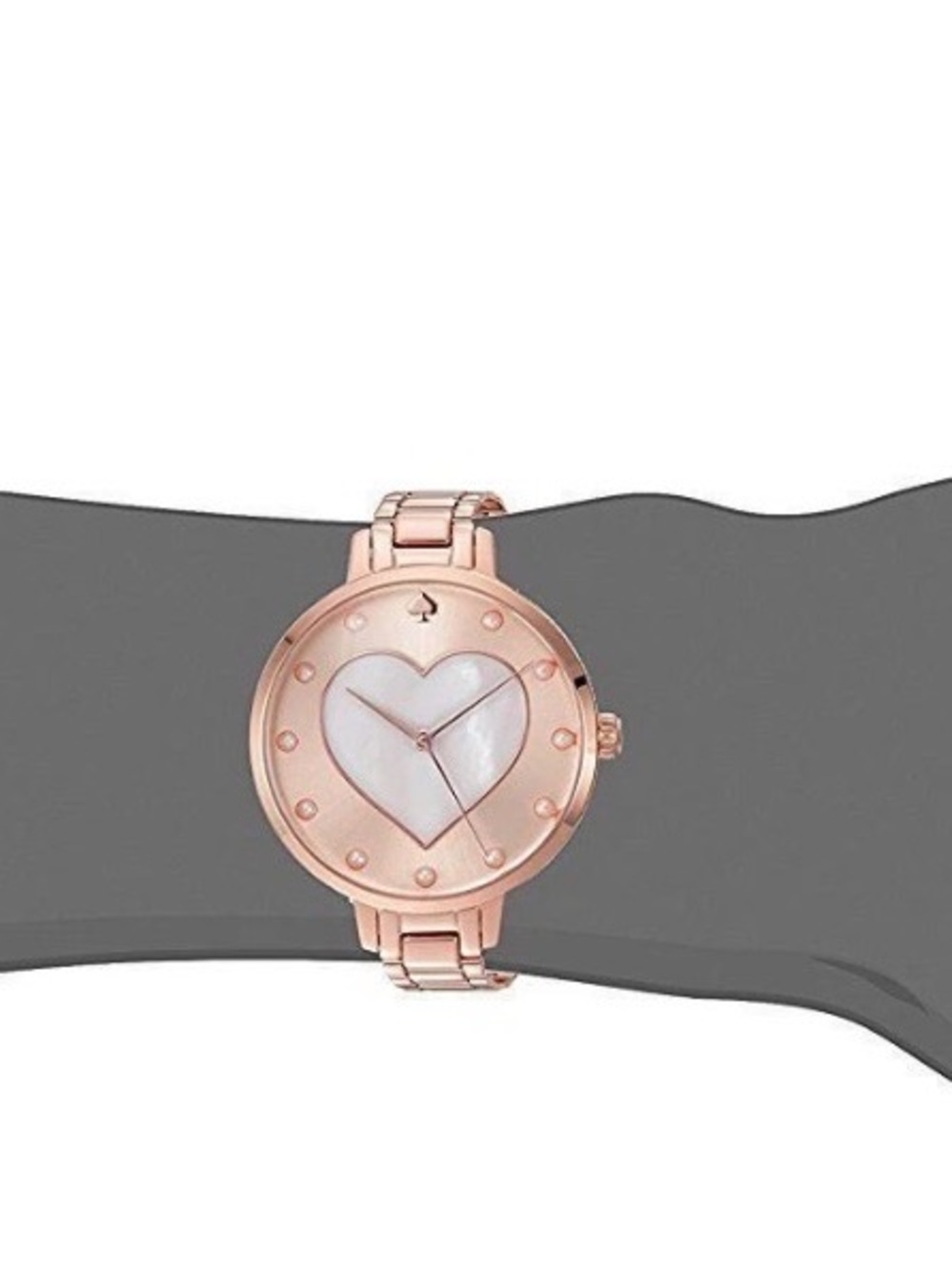 kate spade Rose Gold-Tone Heart Mother-of-Pearl Dial Watch - Picture 2 of 2